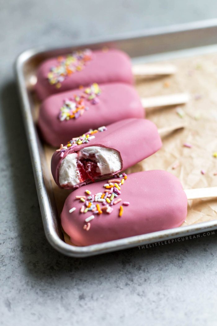 Ruby Strawberry Ice Cream Bars