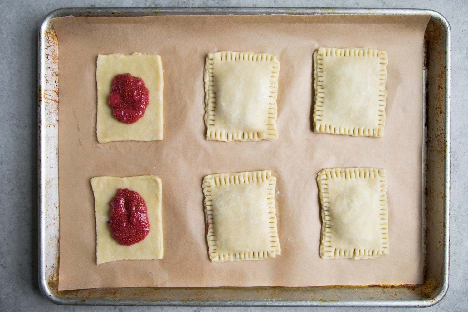 How to assemble Strawberry Pop Tart Pastries