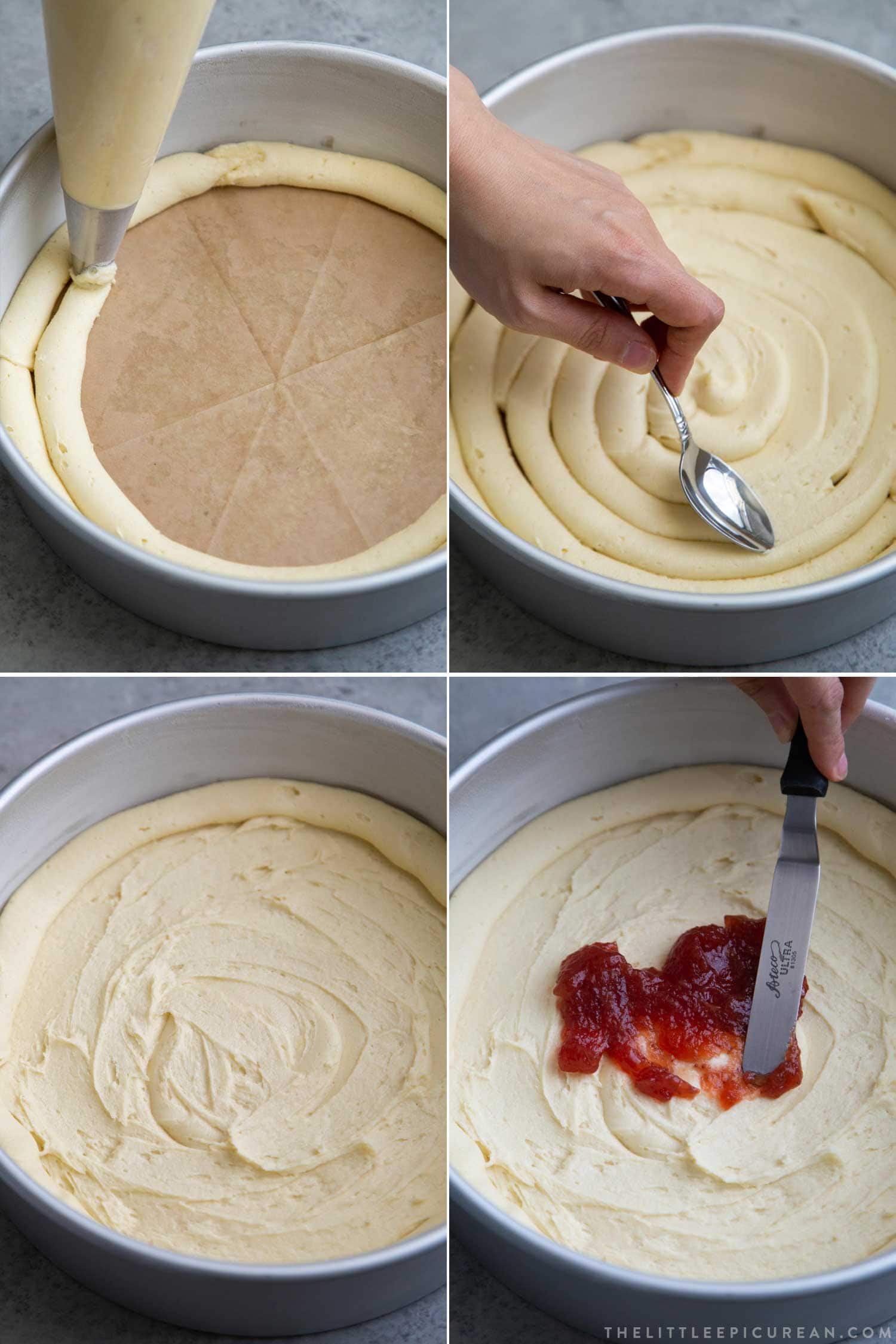 How to Make Basque Cake using piping bag