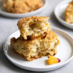 Brown Butter Peach Scones.
