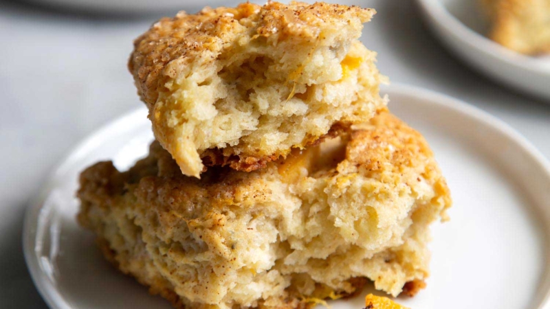 Brown Butter Peach Scones.