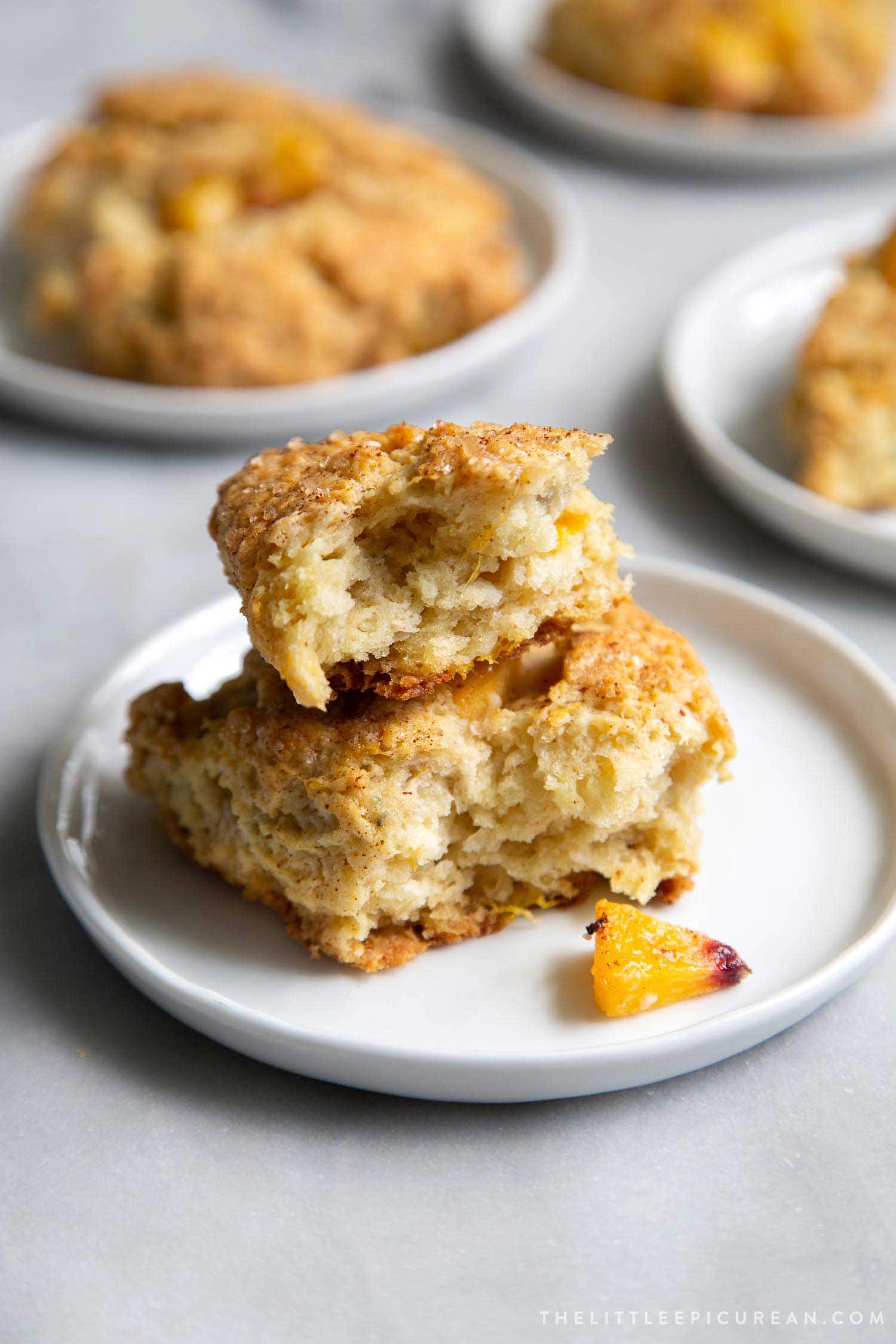 Brown Butter Peach Scones.