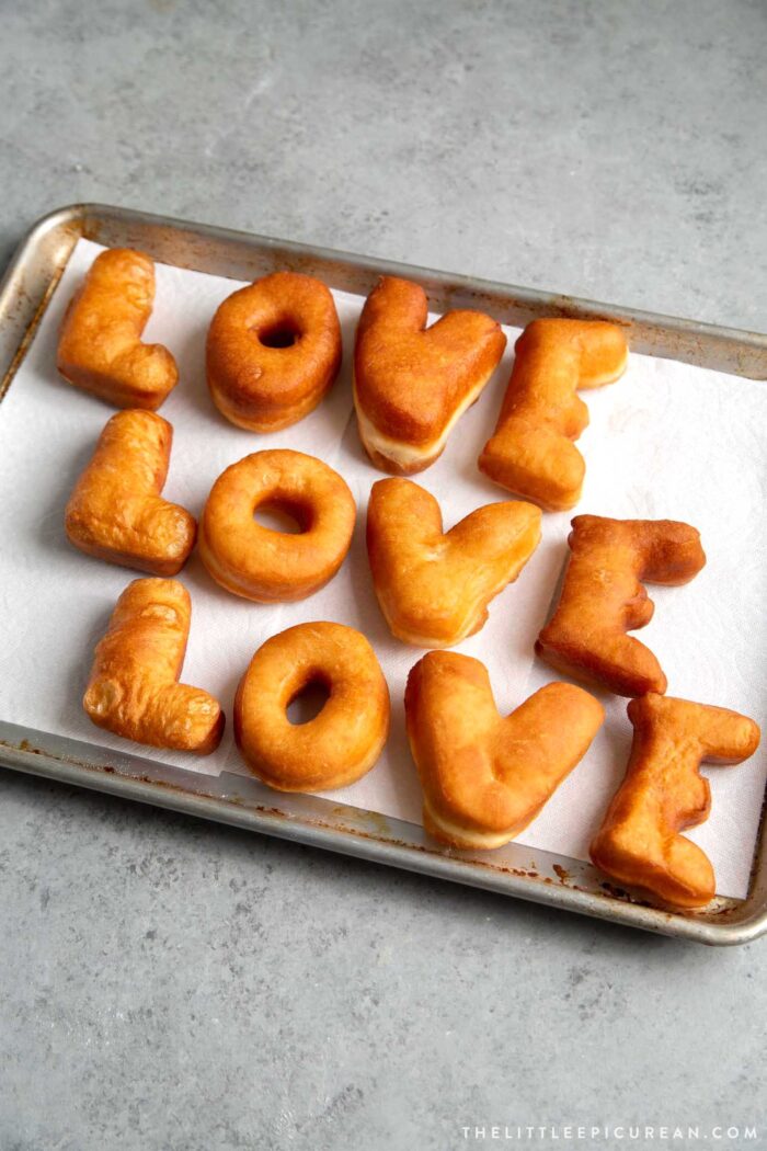 Glazed Letter Donuts with Sprinkles The Little Epicurean