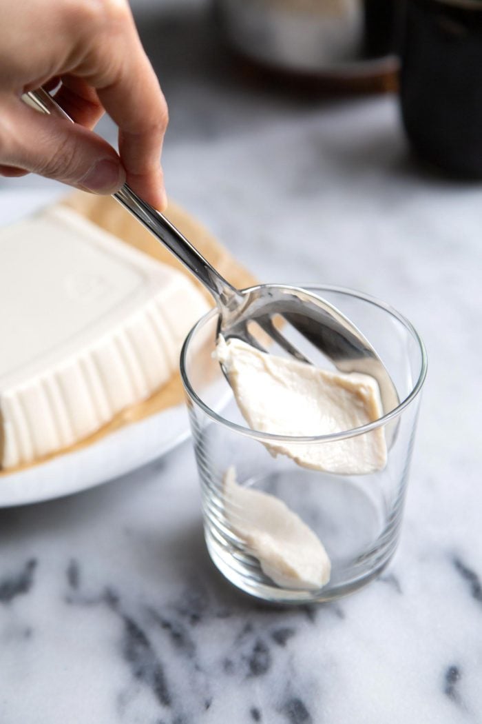 Steamed tofu for taho dessert