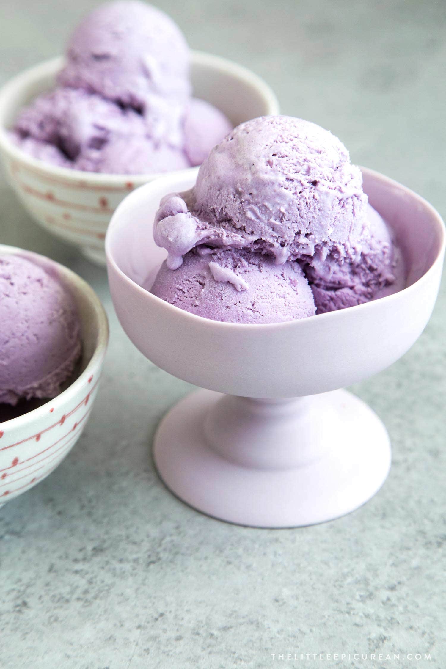 No Churn Ube (Purple Yam) Ice Cream. This easy homemade version is flavored using ube halaya (purple yam jam).