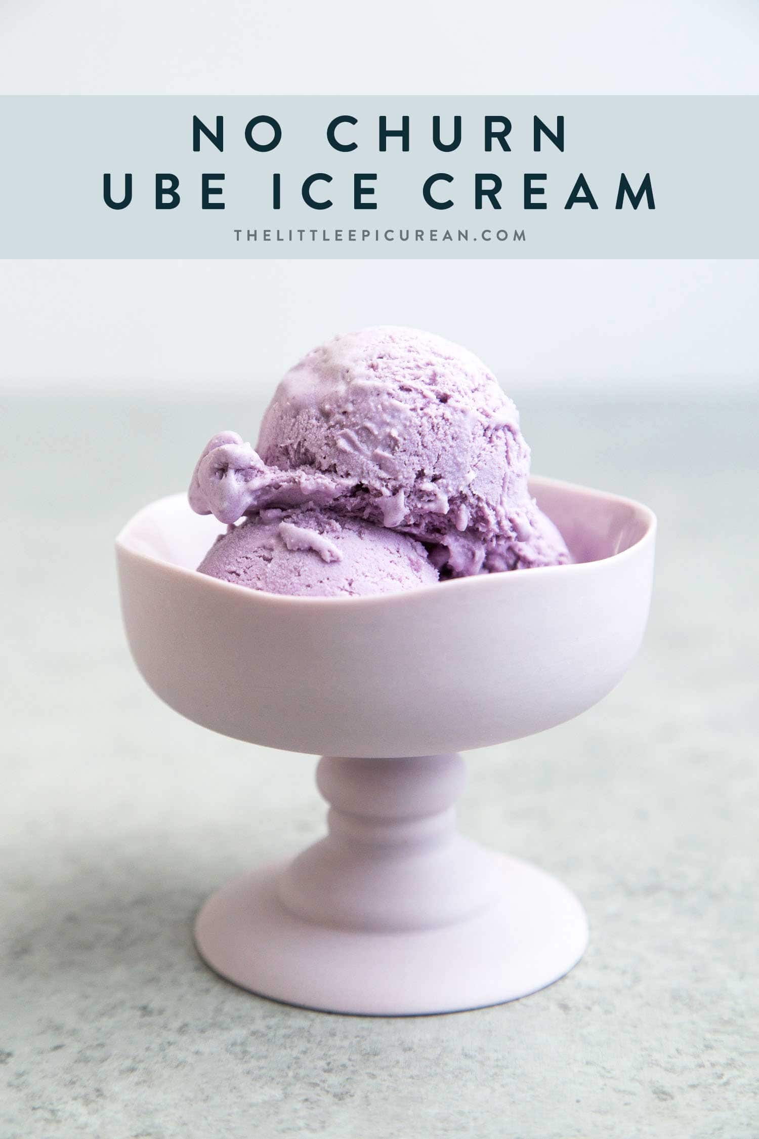 No Churn Ube (Purple Yam) Ice Cream. This easy homemade version is flavored using ube halaya (purple yam jam).