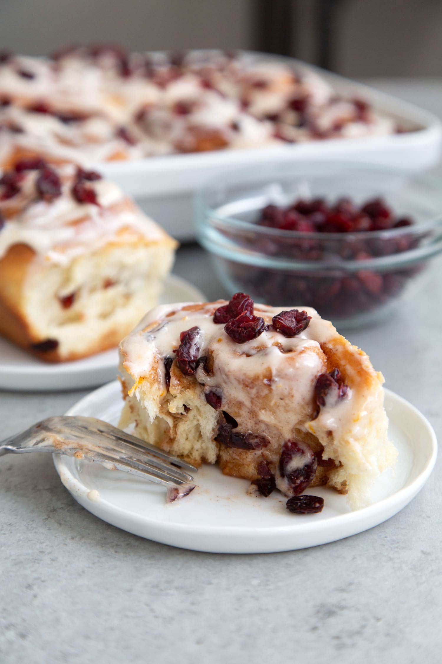 Spiced Cranberry Rolls. Elevate the standard cinnamon rolls with a punch of cranberries! These rolls have dried cranberries mixed into the dough as well as the filling. It’s flavored with the warm, inviting flavors of pumpkin pie spice mix and ground cinnamon.