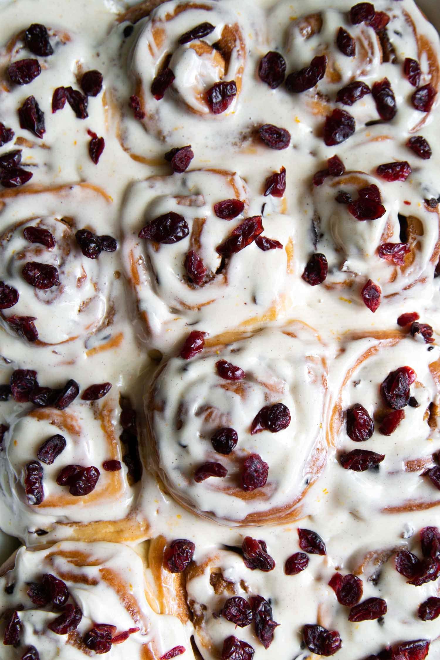 Spiced Cranberry Rolls. Elevate the standard cinnamon rolls with a punch of cranberries! These rolls have dried cranberries mixed into the dough as well as the filling. It’s flavored with the warm, inviting flavors of pumpkin pie spice mix and ground cinnamon.