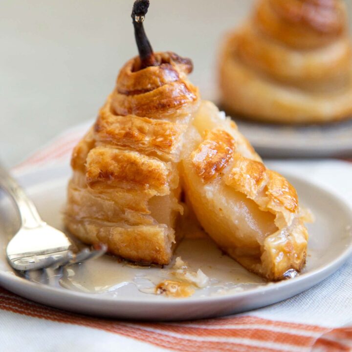 Poached Pear Puff Pastry