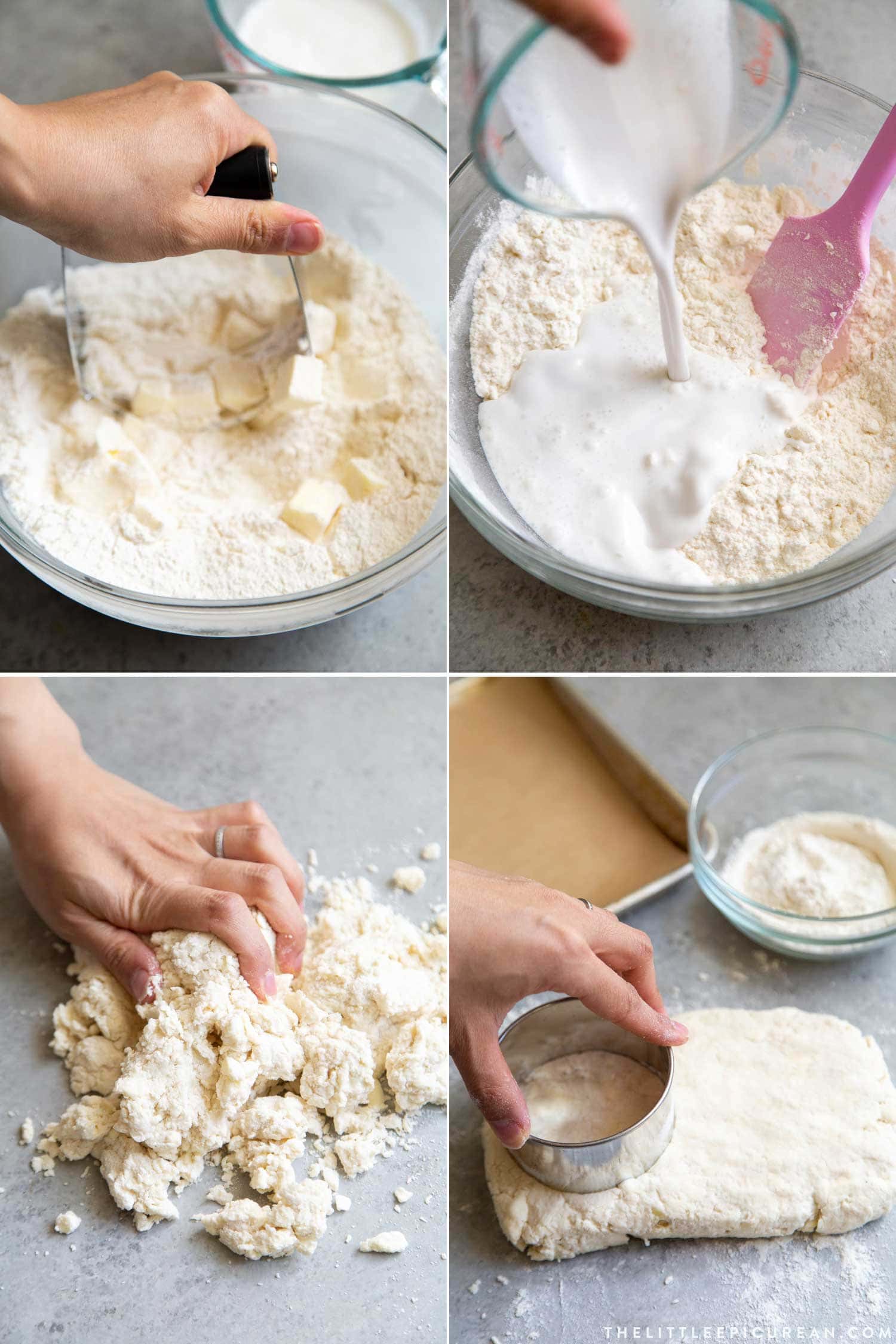 How to make coconut shortcake biscuits.