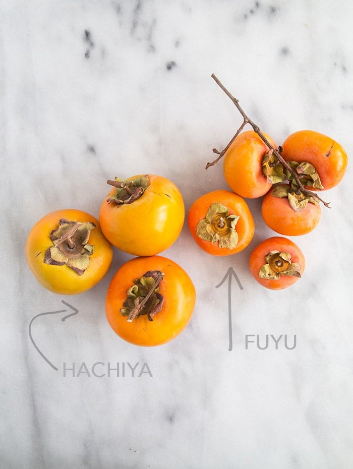 What is the difference between Hachiya and Fuyu Persimmons? Learn about these autumn fruits and how to use them in baked goods.