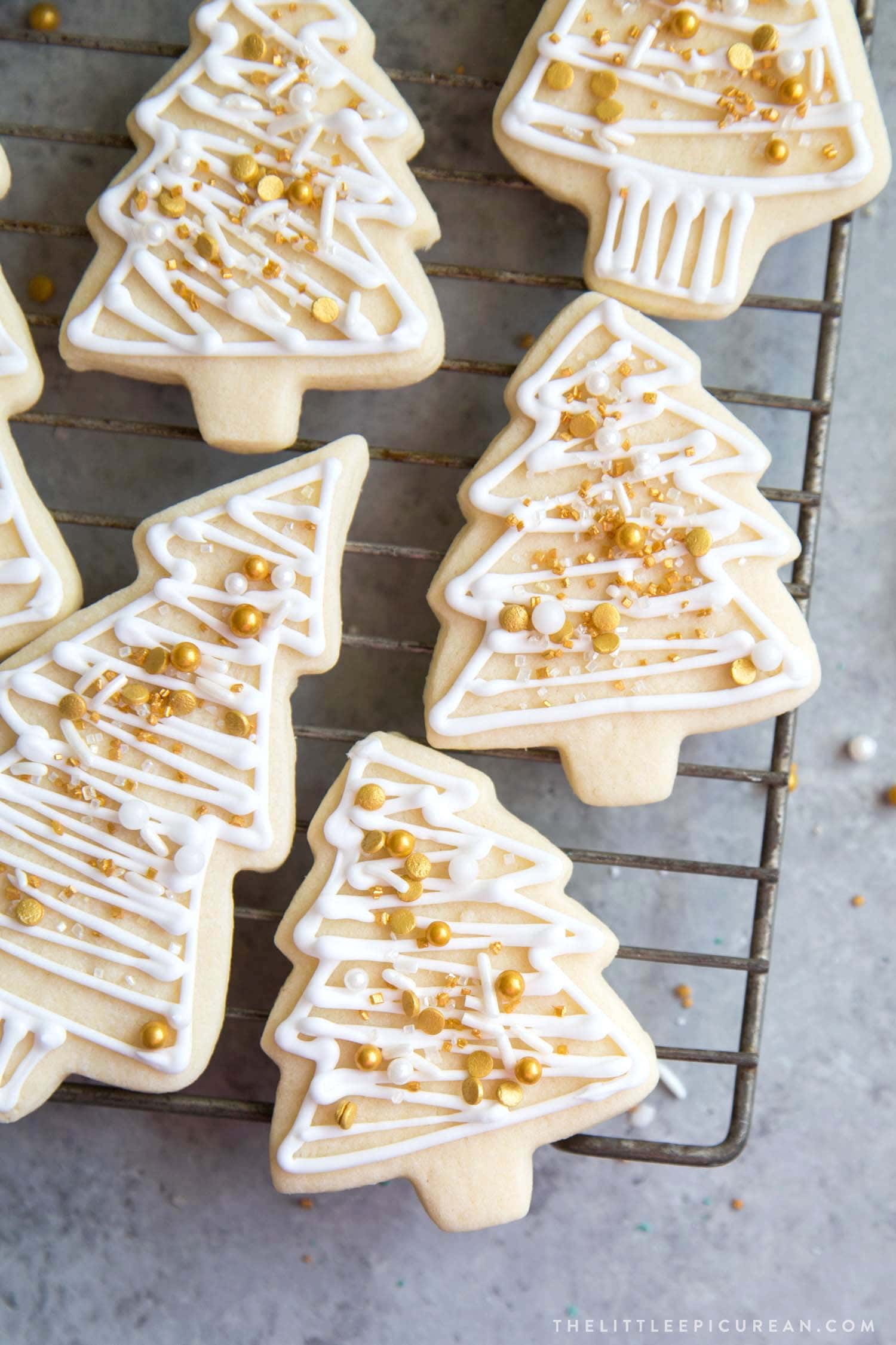 No Chill Sugar Cookies Christmas Trees