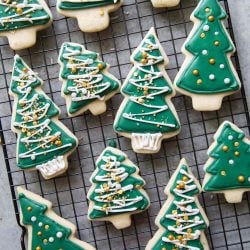 No Chill Sugar Cookies Christmas Trees