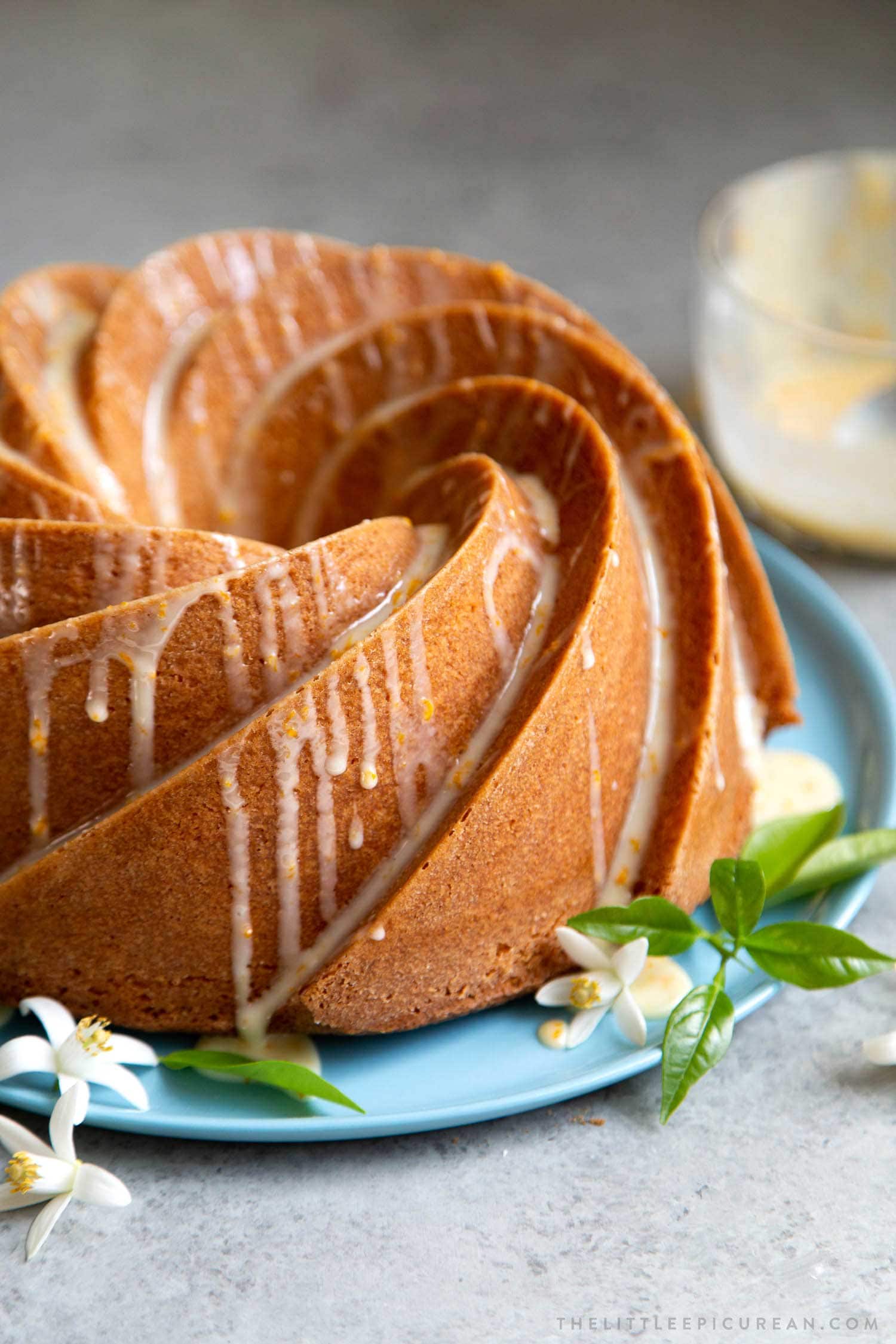 Glazed Orange Bundt Cake (baking with decorative bundt pans)