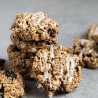 Gluten Free Vegan Oatmeal Raisin Cookies