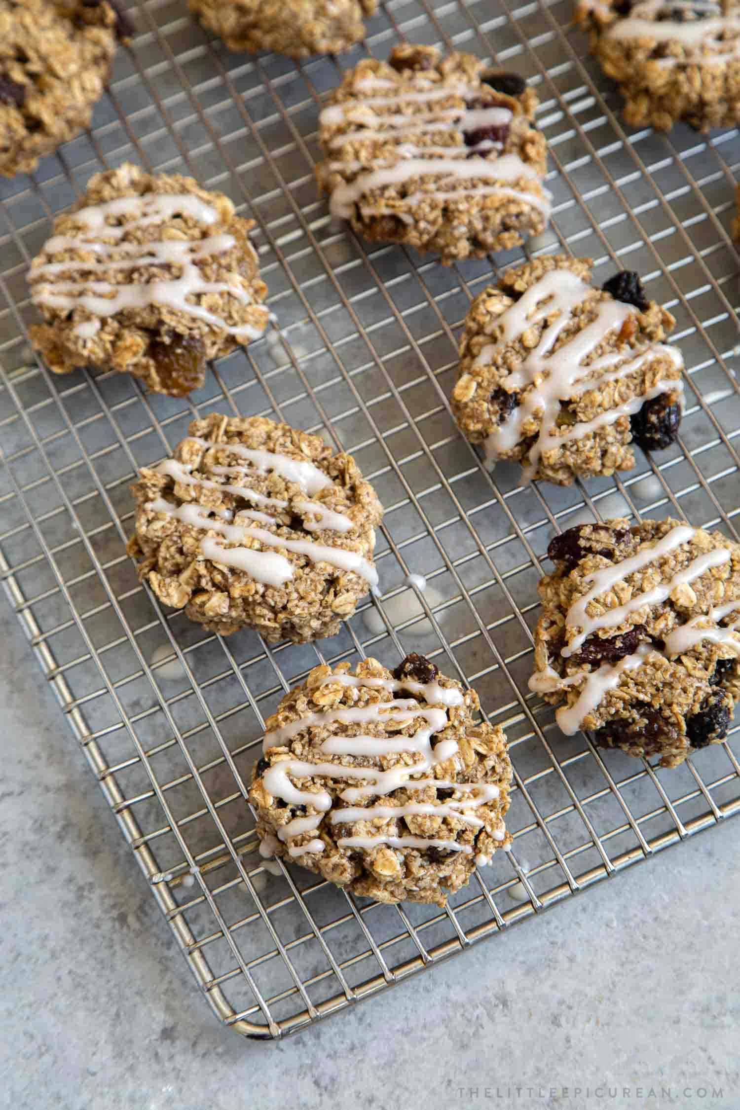 Gluten Free Vegan Oatmeal Raisin Cookies