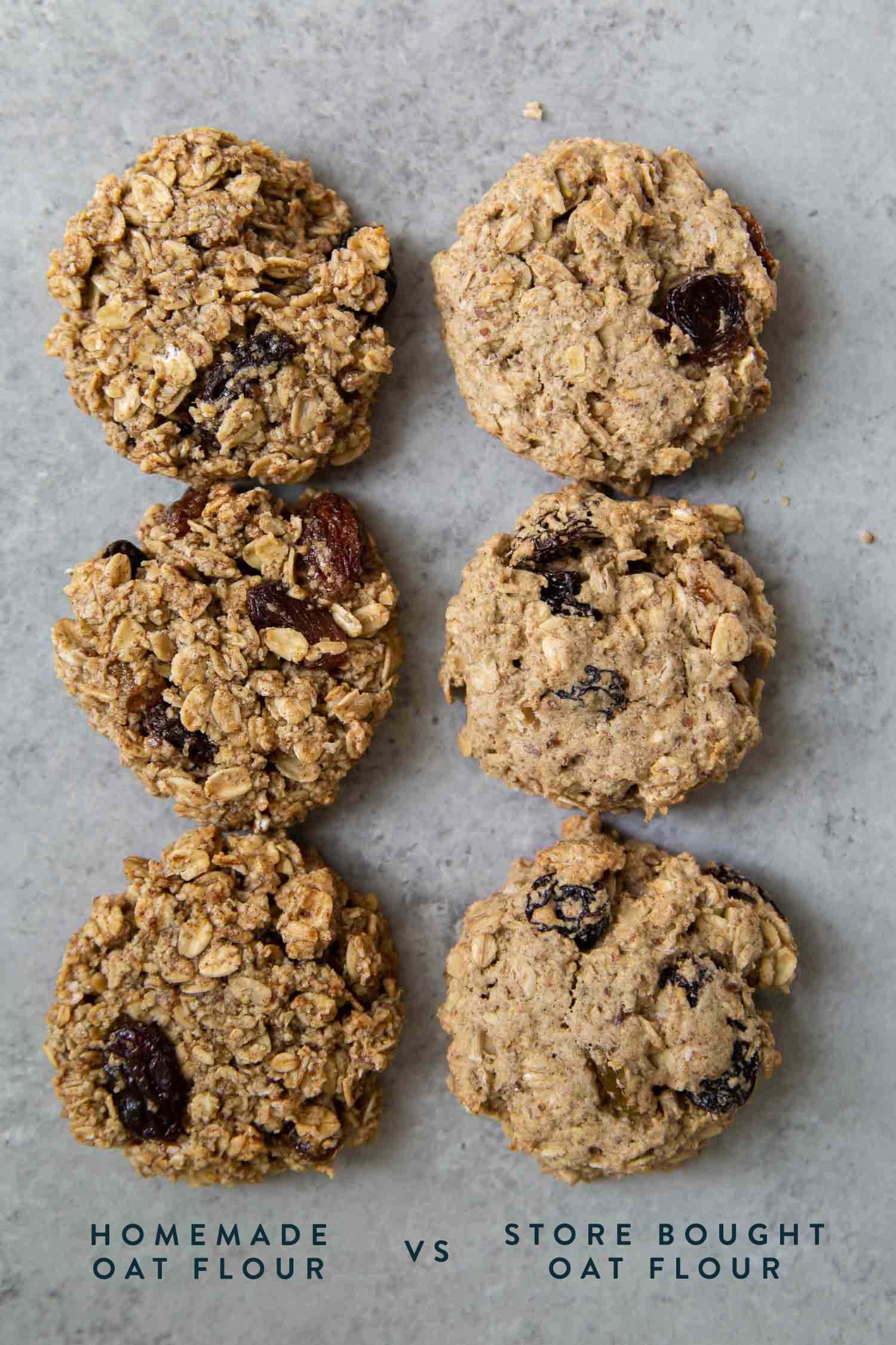 Vegan Oatmeal Raisin Cookies