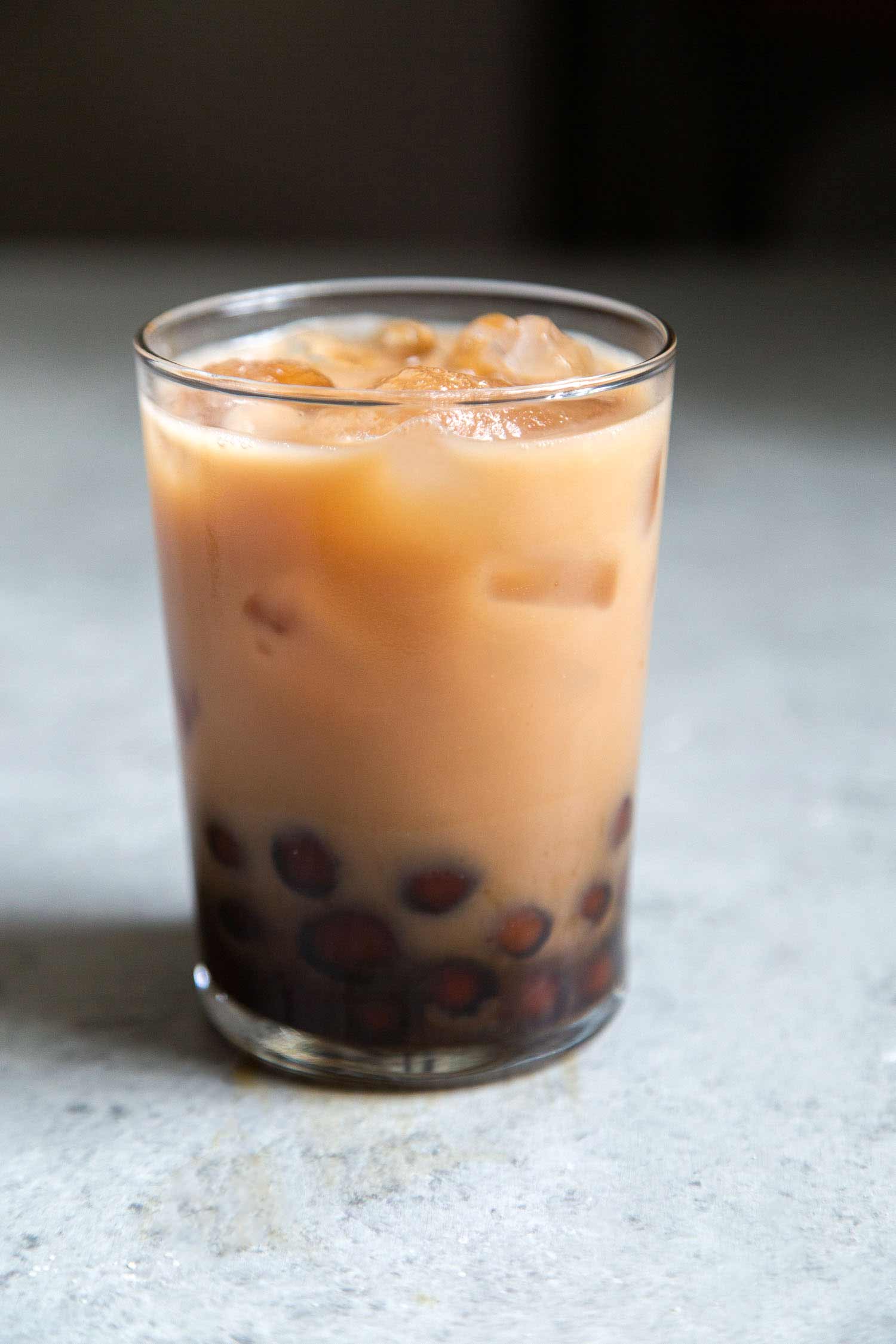 Homemade Boba Milk Tea Drink