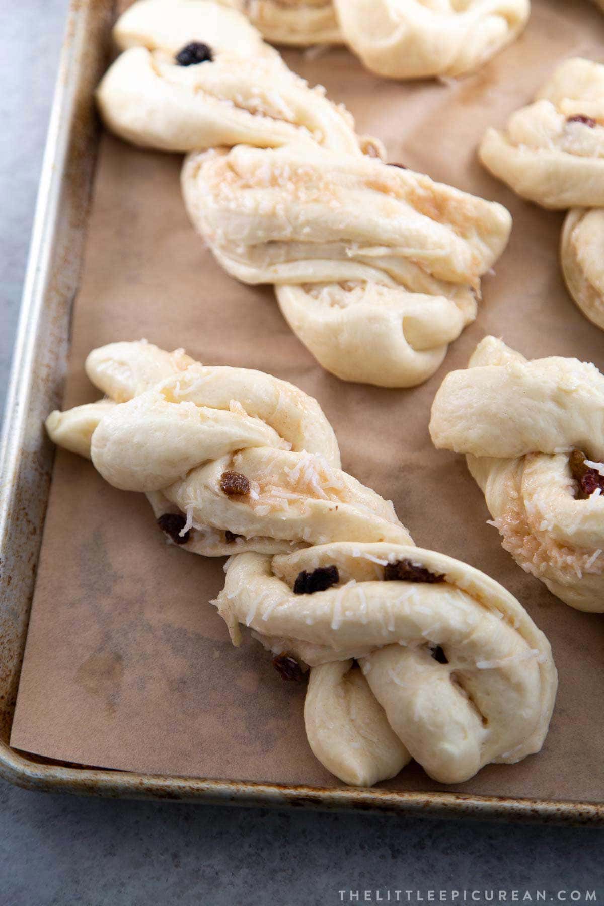 Braided Milk Bread Coconut Buns