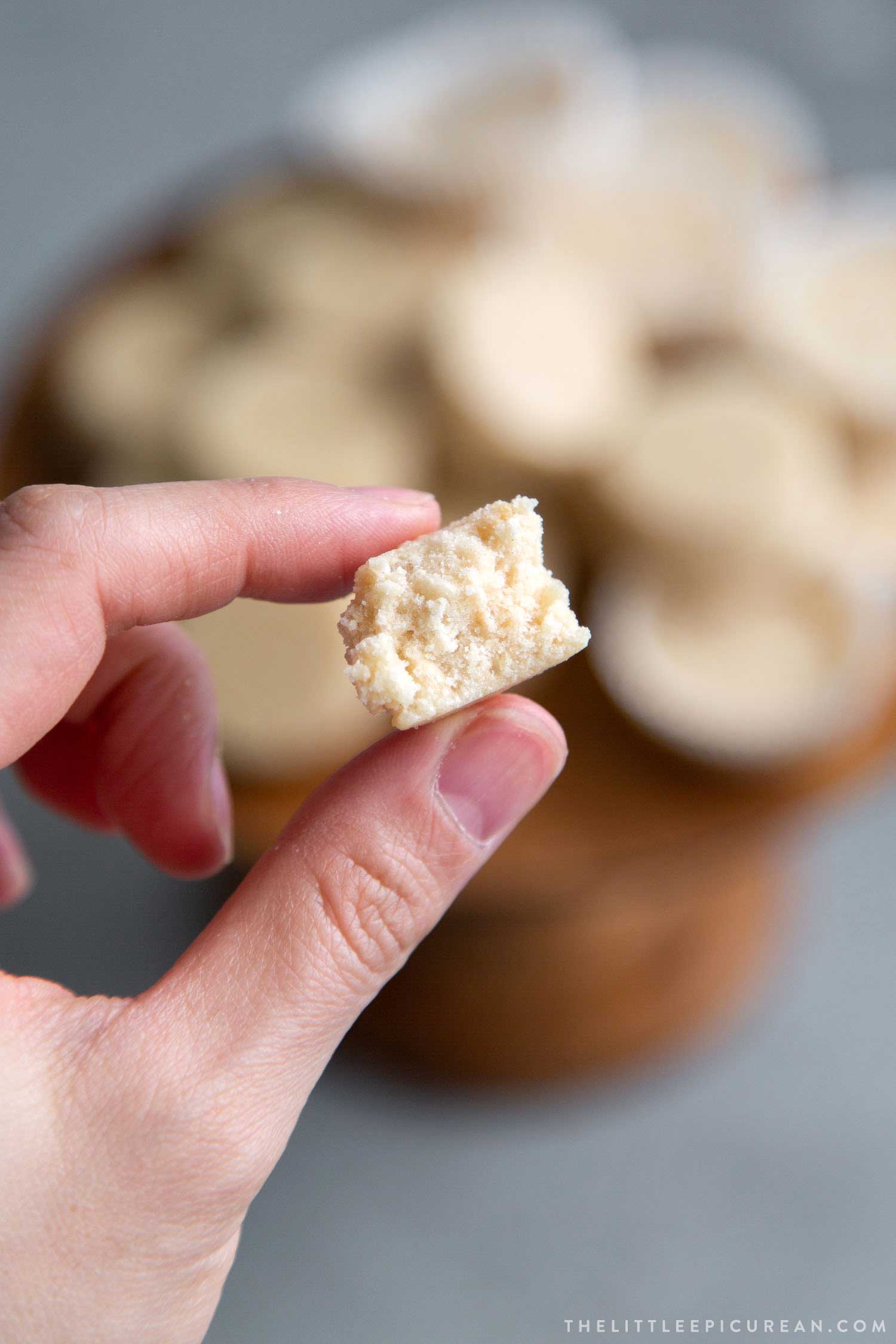 Filipino Polvoron Shortbread Cookie