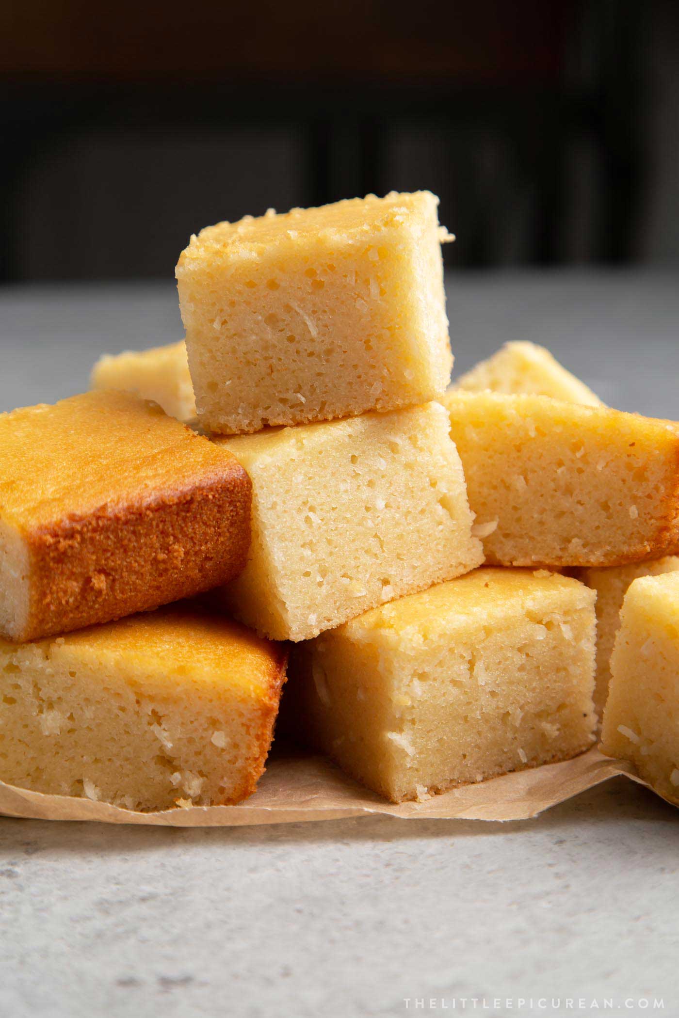 Hawaiian Butter Mochi with Coconut