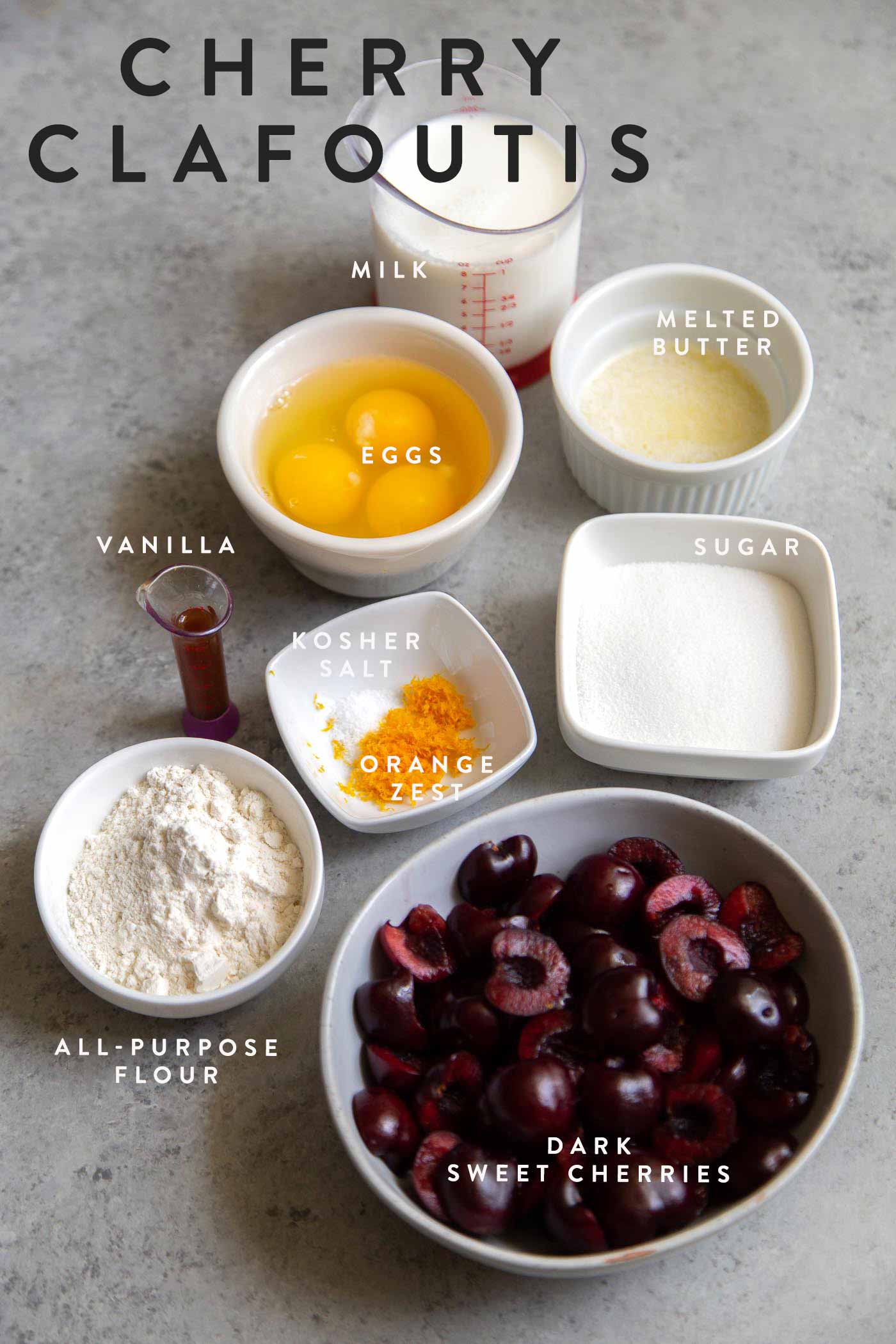 Cherry Clafoutis Ingredients