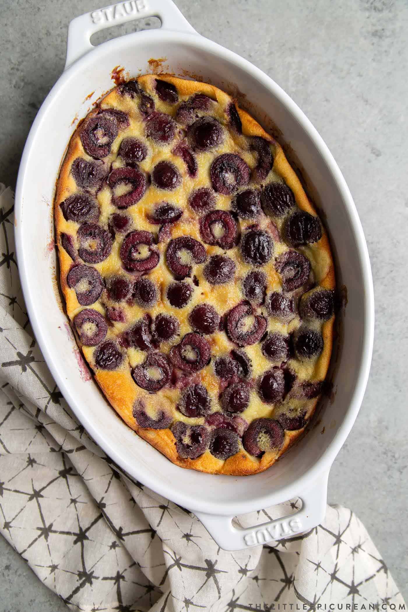 Sweet Dark Cherry Clafoutis