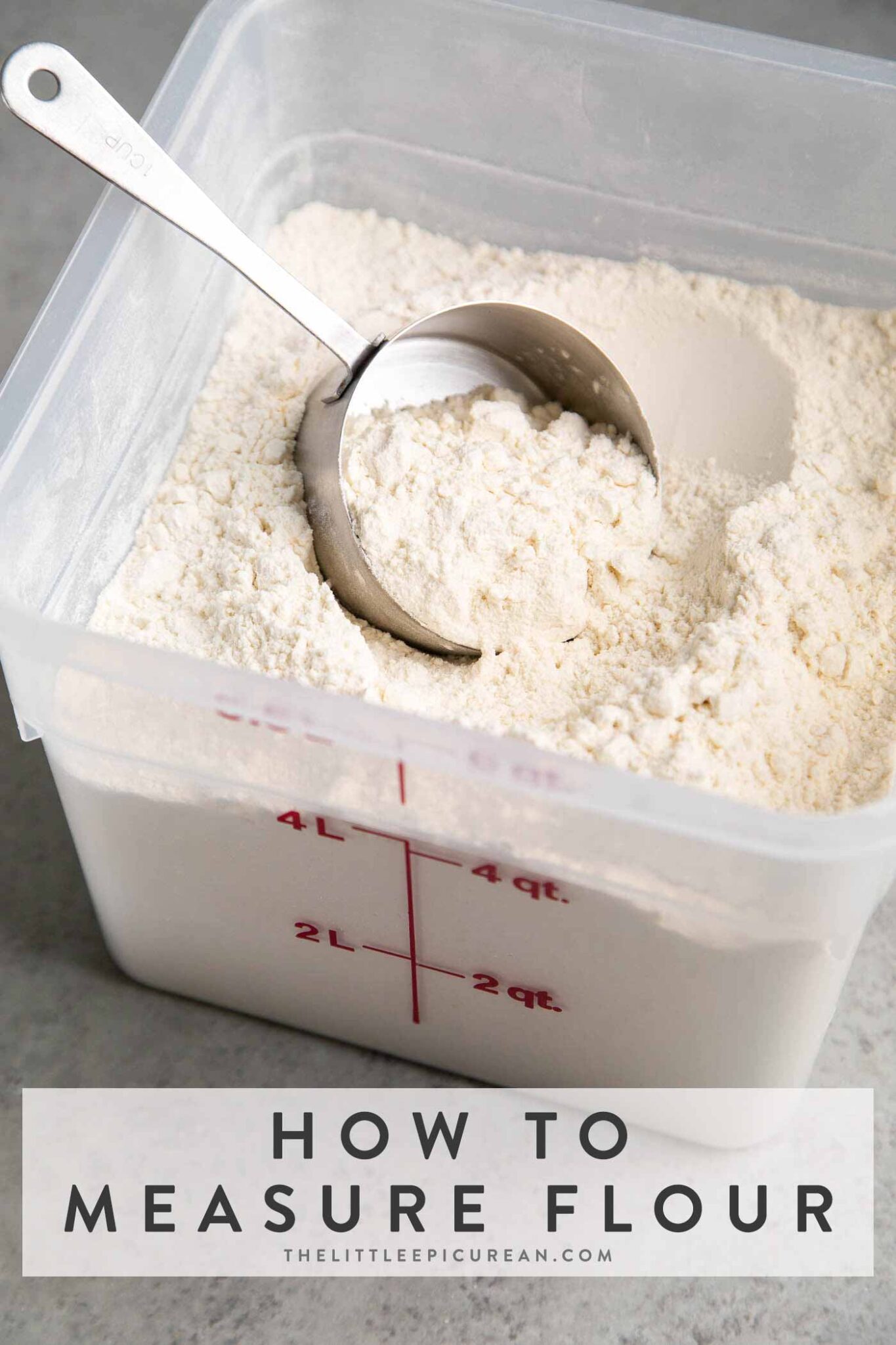 How to Measure Flour The Little Epicurean