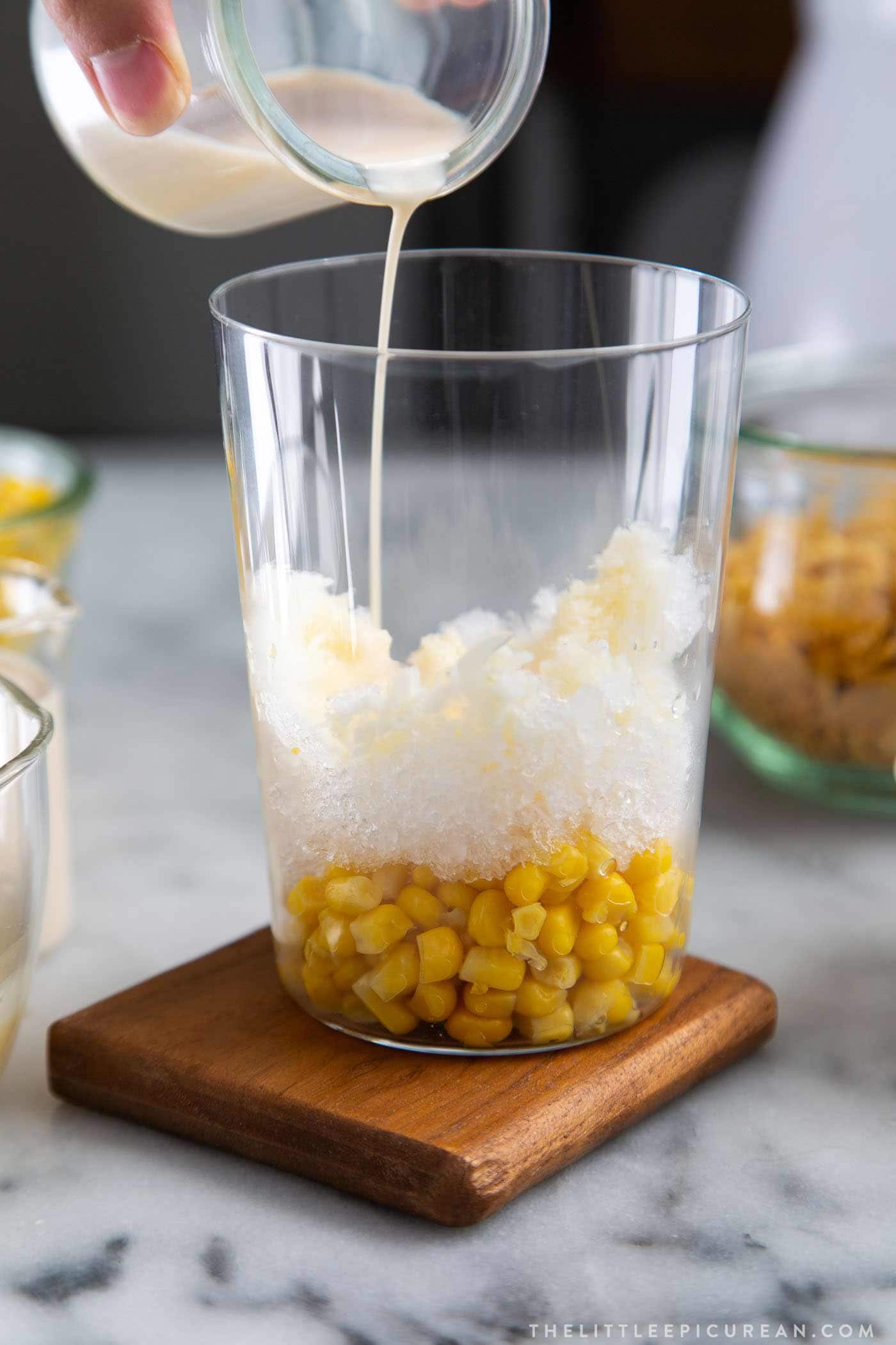 How to make Filipino Mais Con Yelo with homemade corn ice cream