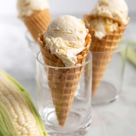 Homemade No Churn Corn Ice Cream