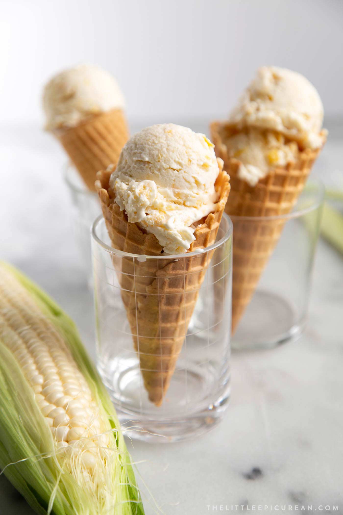 Homemade No Churn Corn Ice Cream