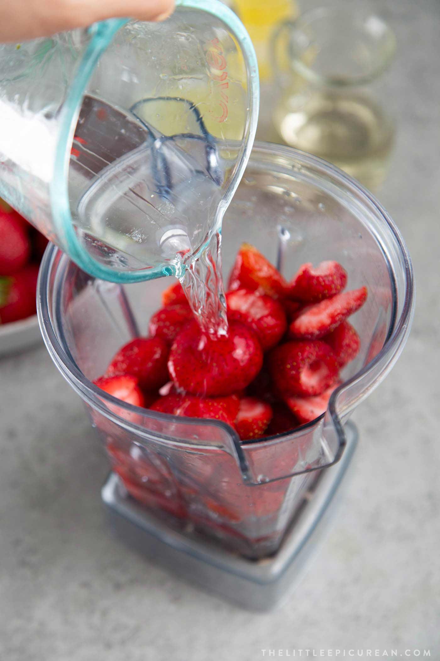 Blended Frozen Strawberry Daiquiri