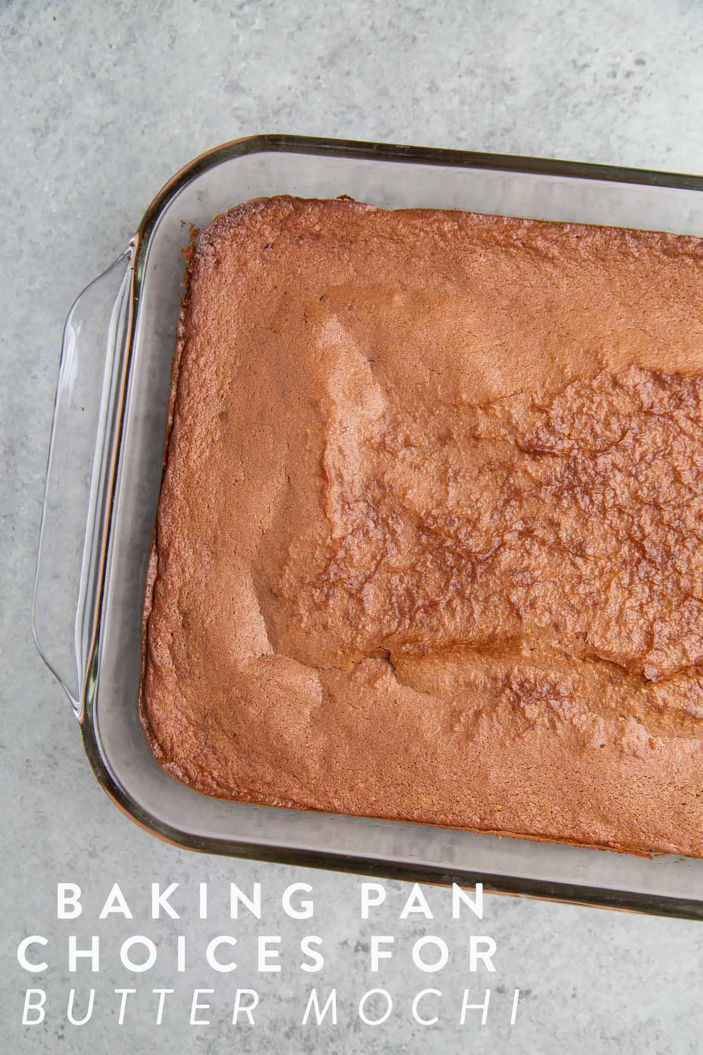 Baking Pan Choices for Chocolate Butter Mochi Cake