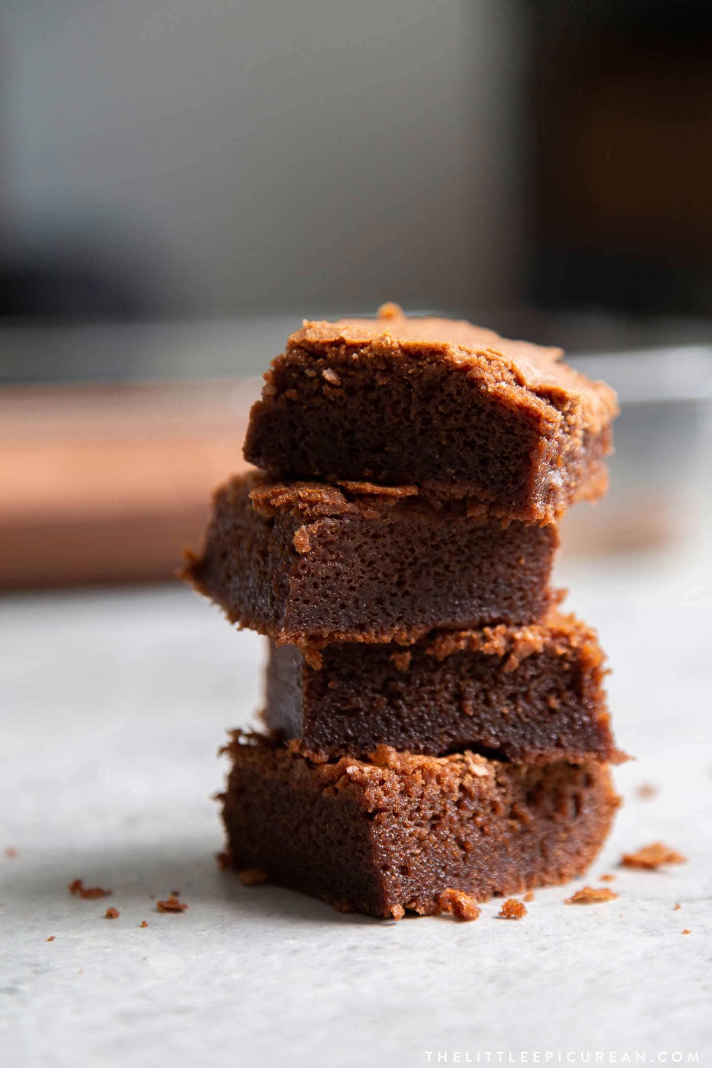 Chewy gluten free chocolate brownies