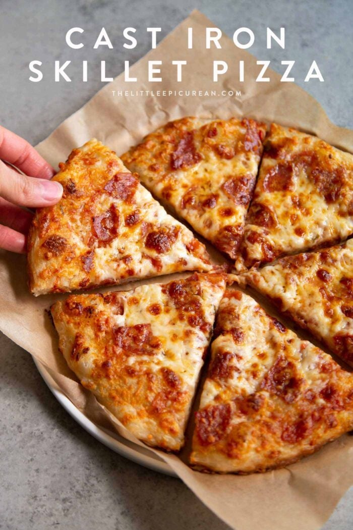 Pretty Little Cast Iron Skillet Pizzas - Taste With The Eyes