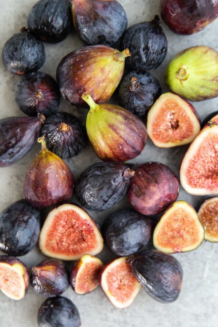 Variety of fresh figs