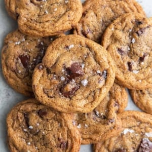 Brown Butter Rye Chocolate Chip Cookies