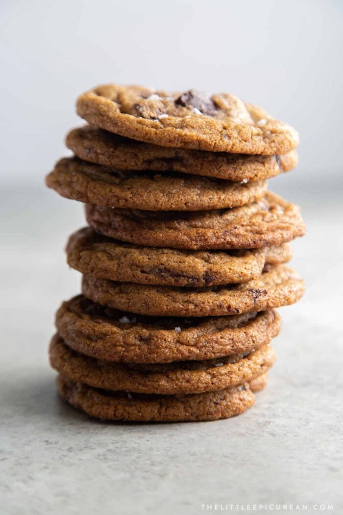 Brown Butter Rye Chocolate Chip Cookies