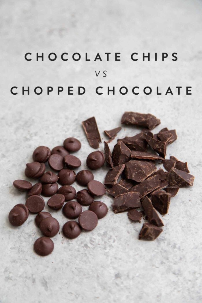 Chocolate chips versus Chopped chocolate