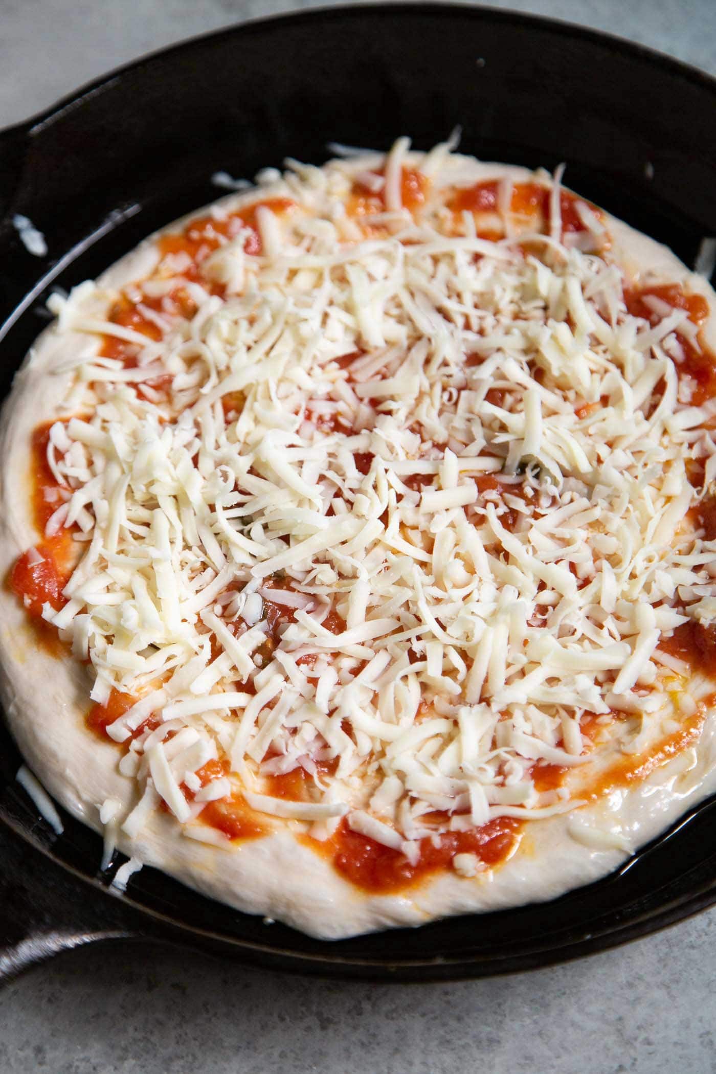 Cast Iron Skillet Pizza The Little Epicurean