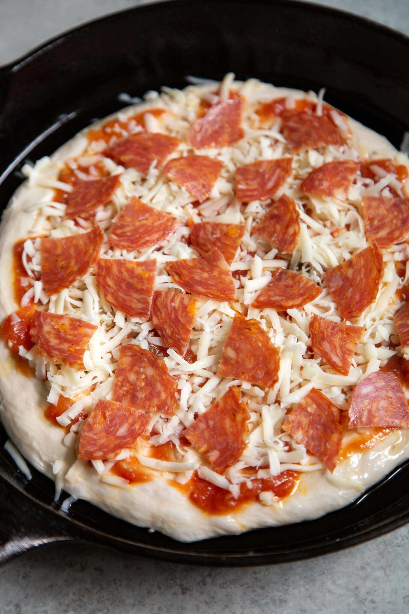 Cast Iron Skillet Pizza The Little Epicurean