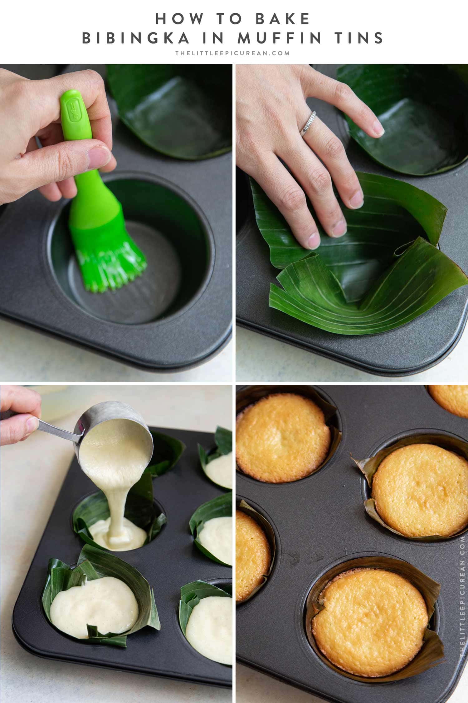 Bibingka baked in muffin tin