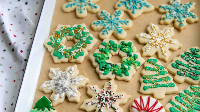 Decorated Holiday Sugar Cookies