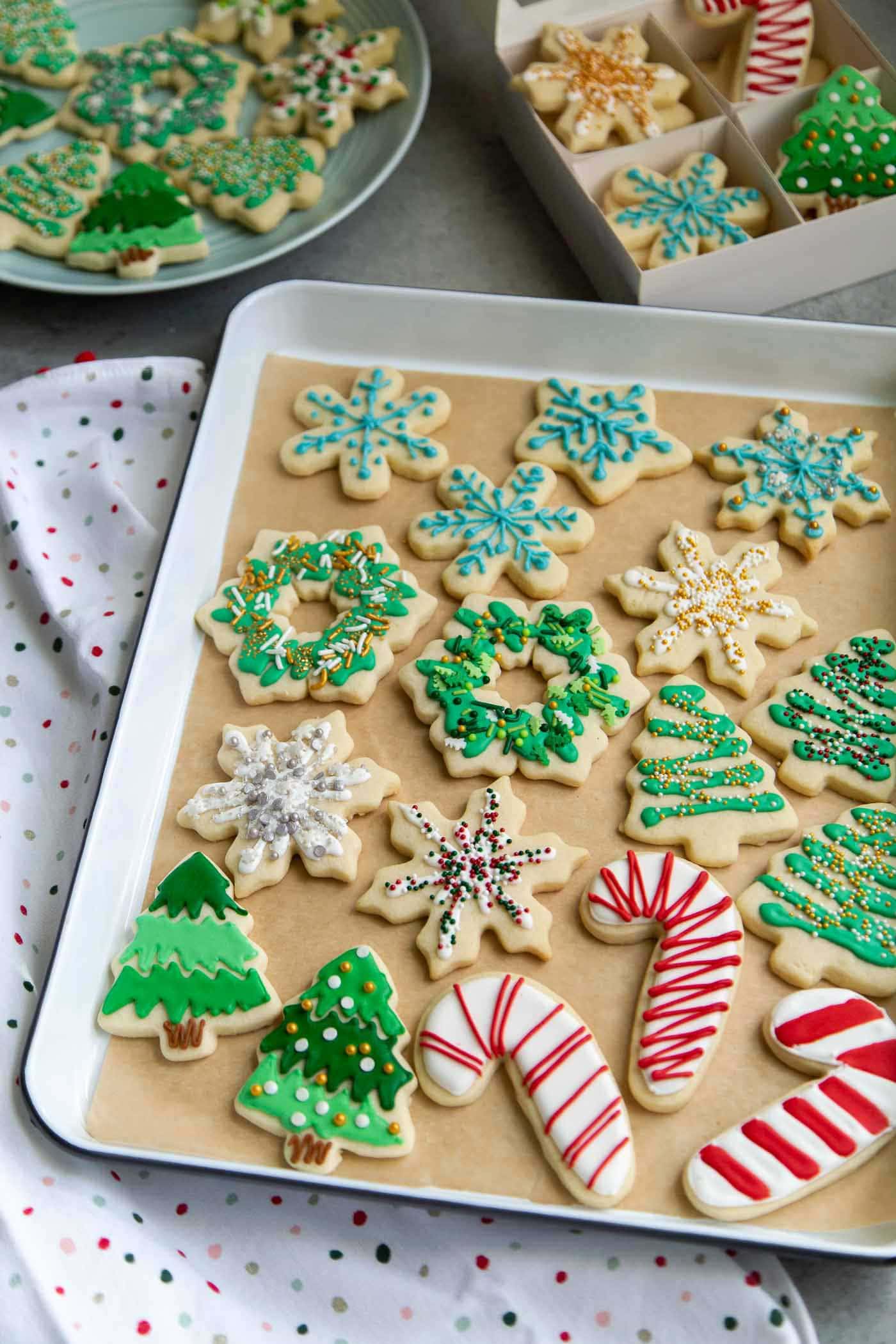 Decorated Holiday Sugar Cookies