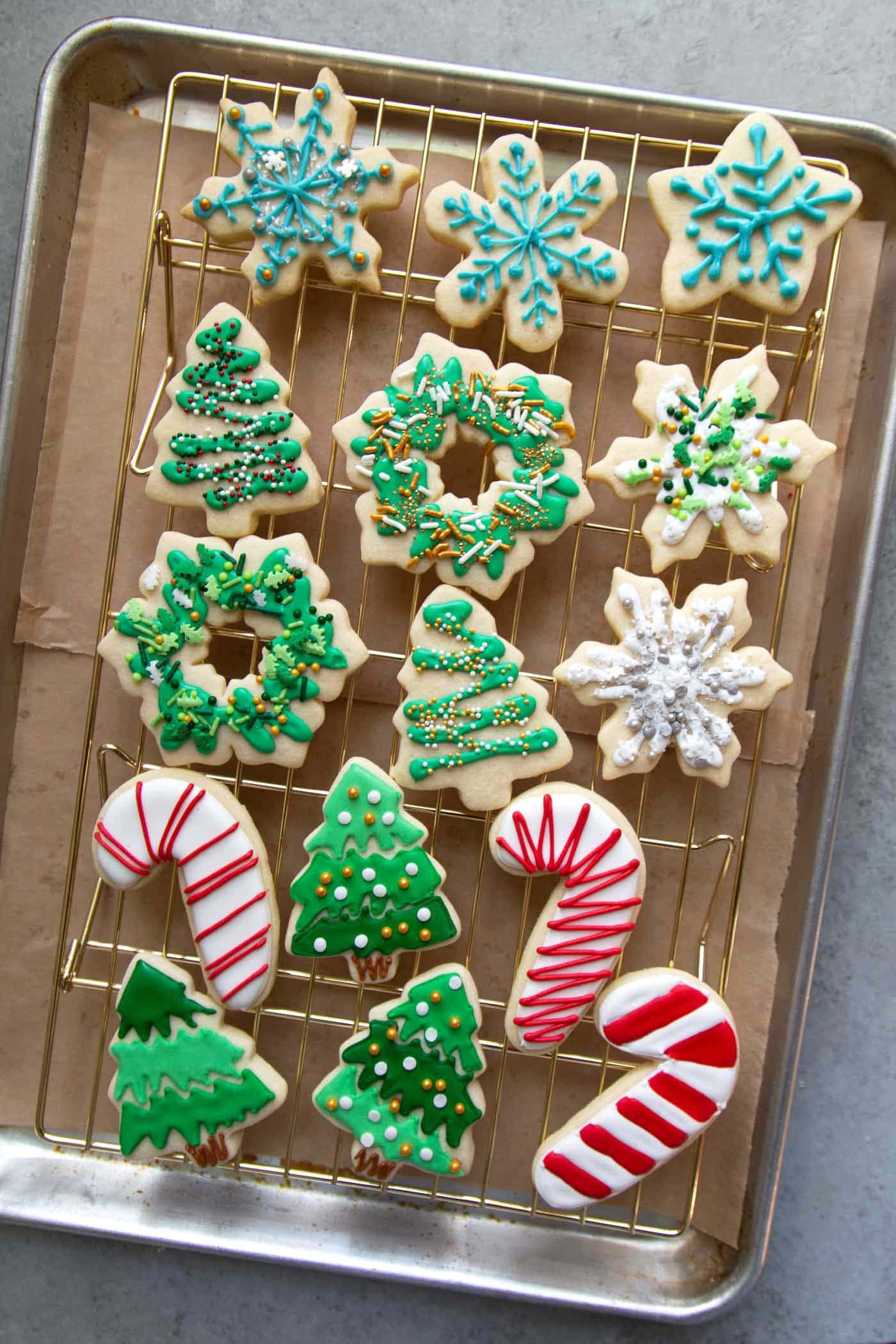 Decorated Holiday Sugar Cookies