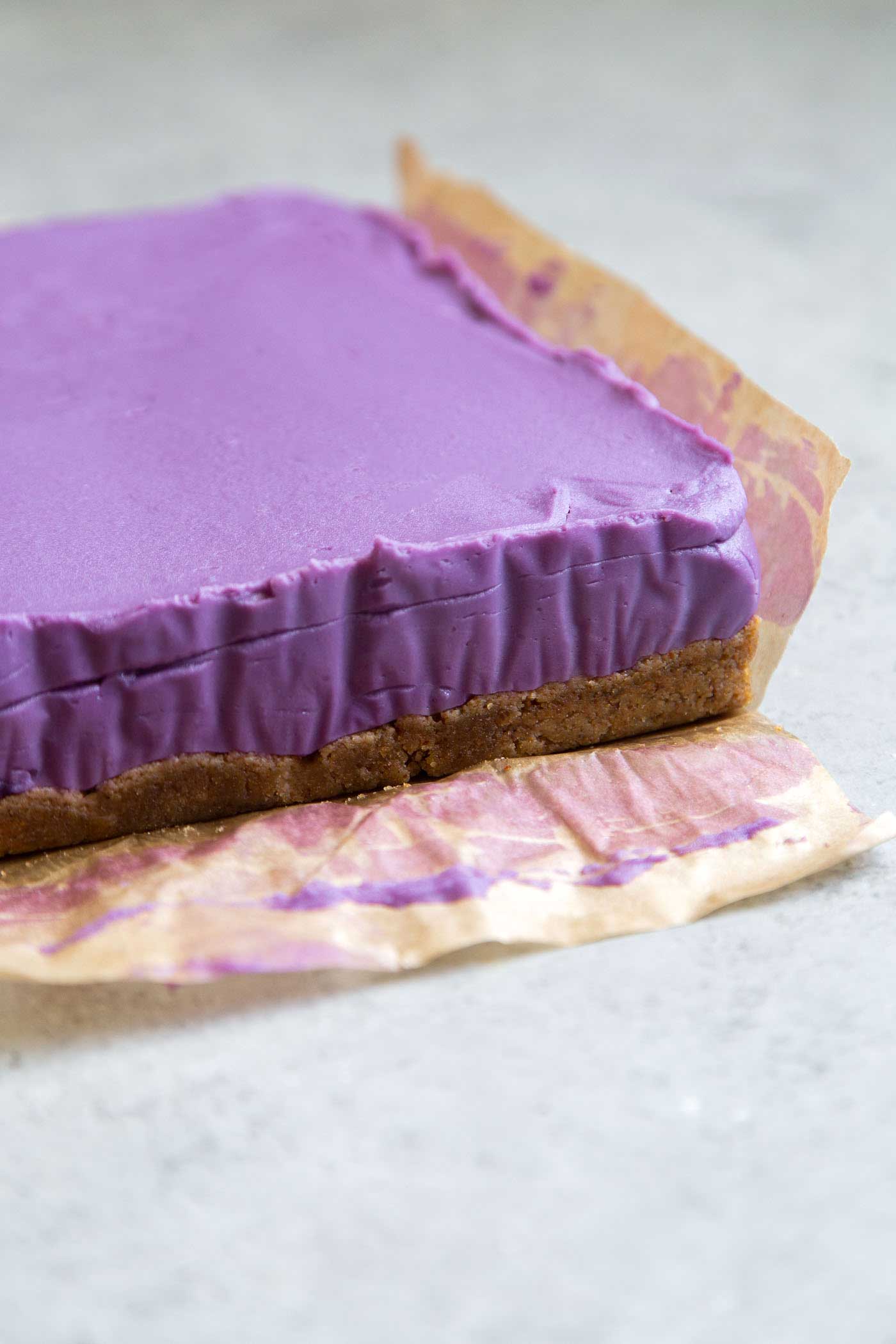 Purple Sweet Potato Pie Bars