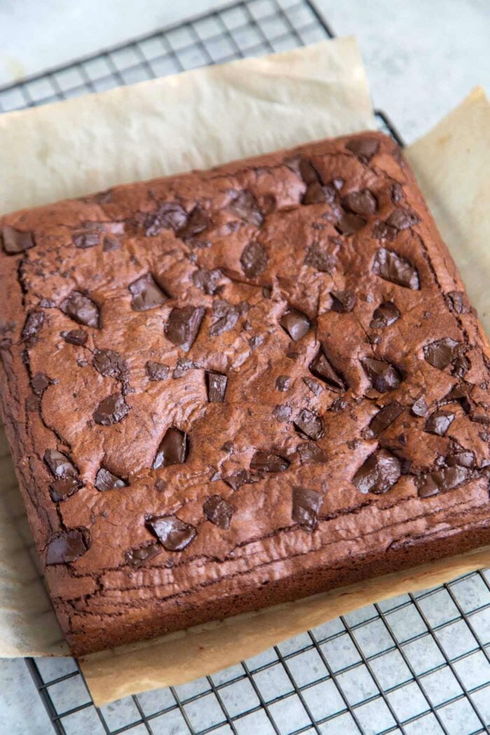 chocolate chunk olive oil brownies