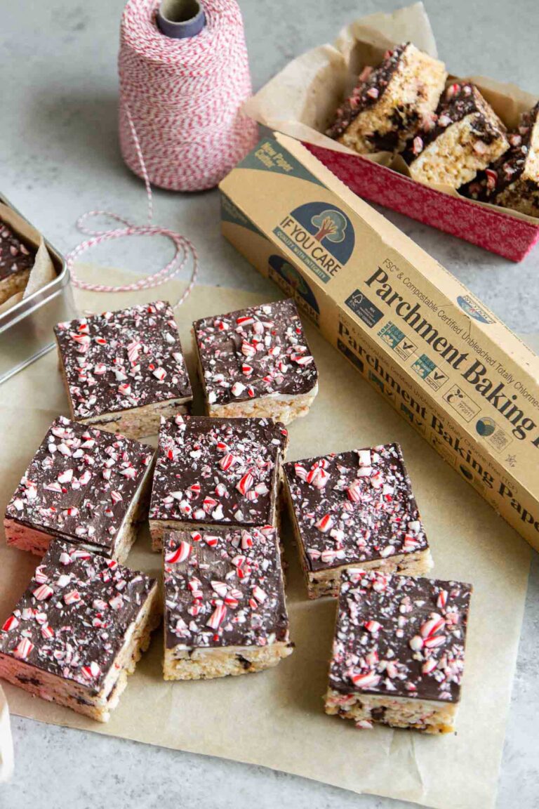 Peppermint Bark Marshmallow Cereal Bars The Little Epicurean