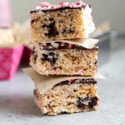Peppermint Marshmallow Cereal Bars