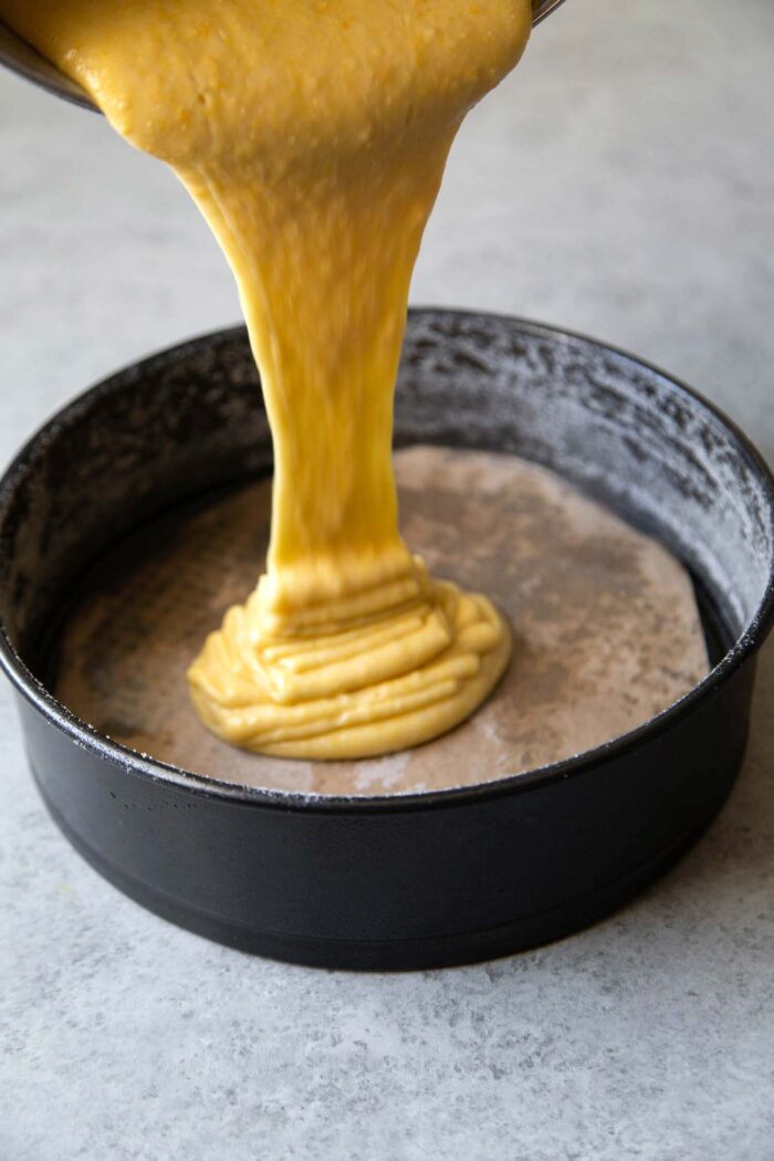 Olive Oil Cake batter